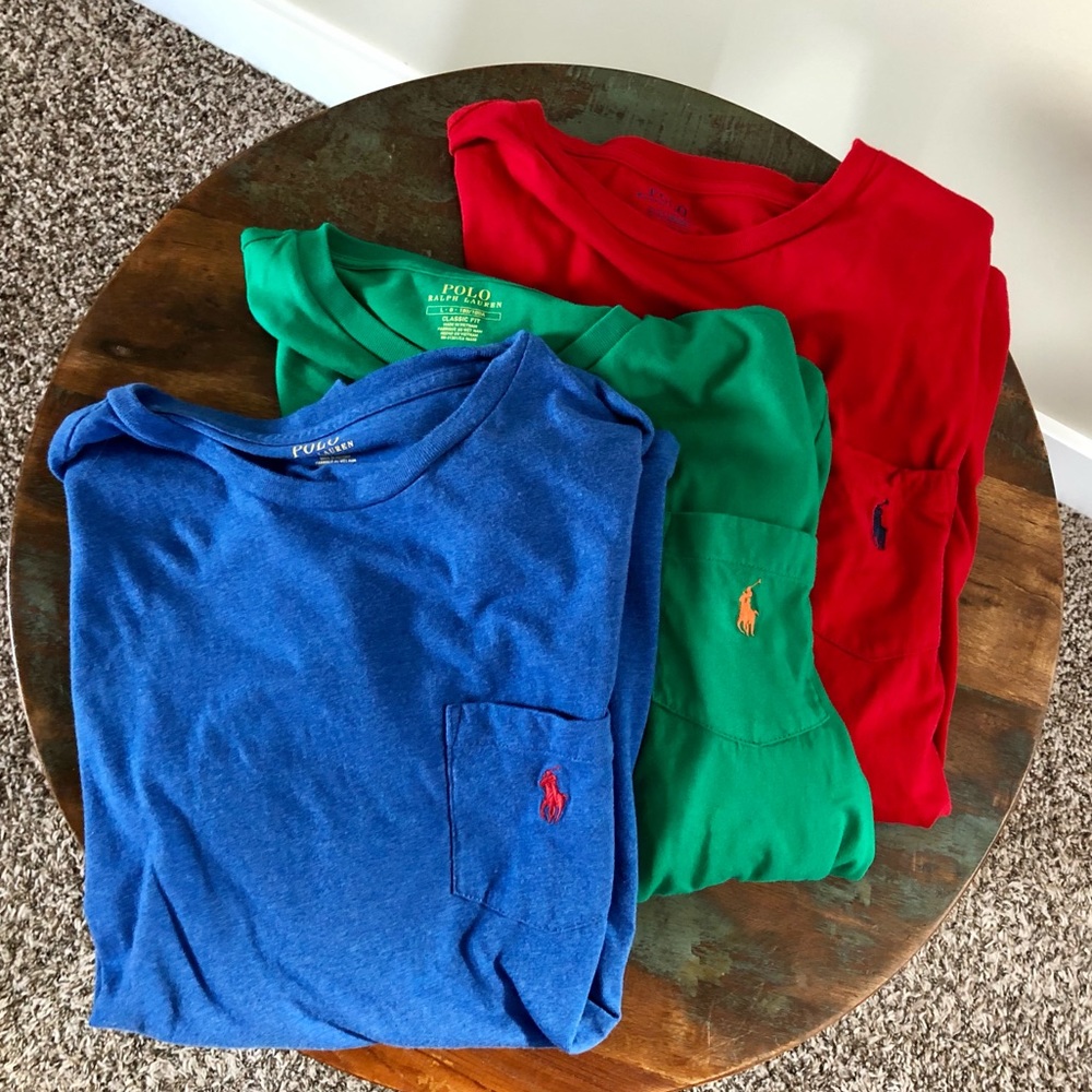 Polo Ralph Lauren Classic Fit Crew Neck, Set of 3
